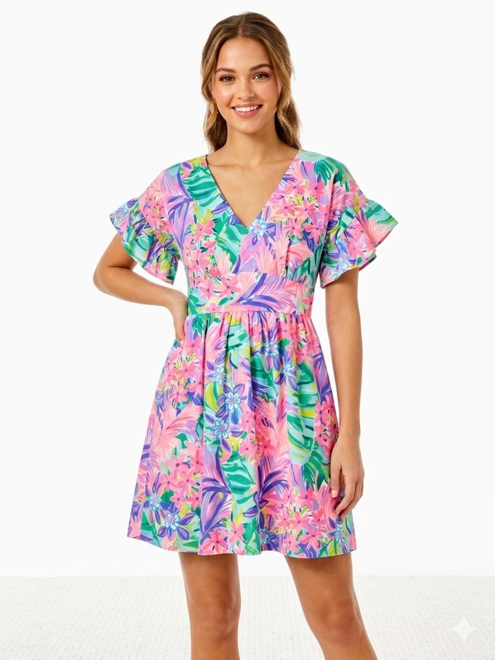Lilly Pulitzer Blaire Stretch Dress in It Was All A Dream Pattern Size 0